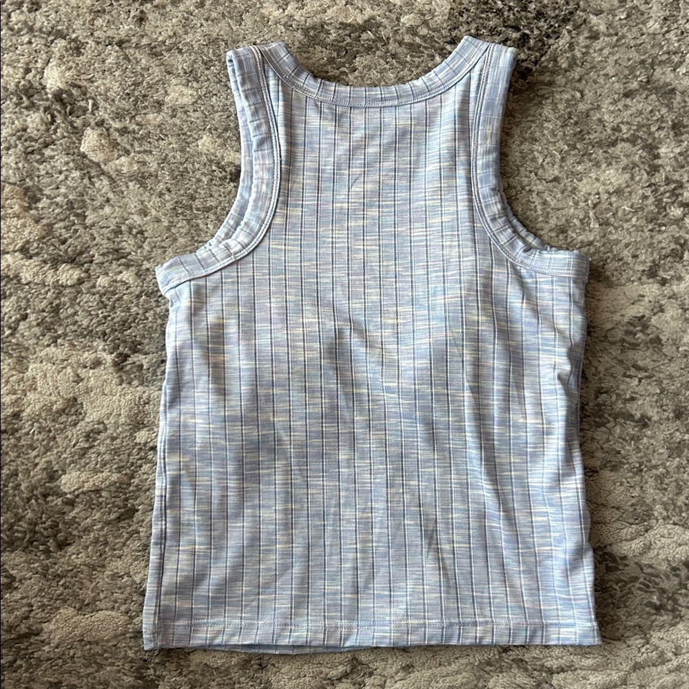 Lou & Grey Light Blue Ribbed Tank - Picture 4 of 4